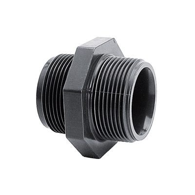 Ниппель двойной ПВХ G=3/8"-1/4“ нар.р. PN10 IBG