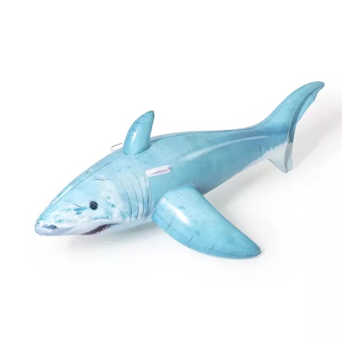 Надувная игрушка-наездник 183x102см "Реалистичная акула" с ручками, до 45кг, от 3 лет