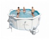 56285 BW, BestWay, Стальной бассейн Hydrium Pool Set 360х120см, 10990л с лест., песоч.фил.-насос 2006л/ч, подстилка, уп.1