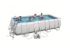 56390 BW, BestWay, Каркасный прямоугольный бассейн 488х274х122 см, 13177 л., с песч. Фил.-насос 3785л/ч, уп.1