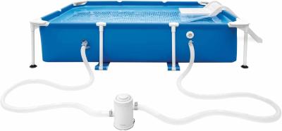 Каркасный бассейн 229х152х46см для животных, фил.-насос 1136л/ч, скиммер, тент, лестница
