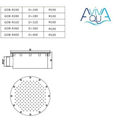 Гейзер Aquaviva GOB-R280 (D280 мм)