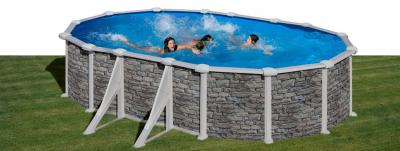 Овальный бассейн, серия "CORCEGA" 500x300, имитация Камень