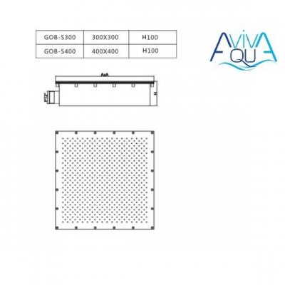 Гейзер Aquaviva GOB-S300 (300х300 мм)