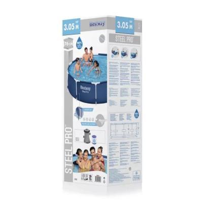 Каркасный бассейн Steel Pro 305х76см, 4678л, фил.-насос 1249л/ч
