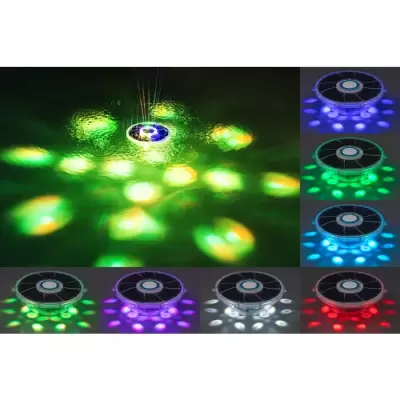 Плавающий фонтан с подсветкой "FloatBright Solar LED Pool Fountain" на солн.батареях с аккумулятором