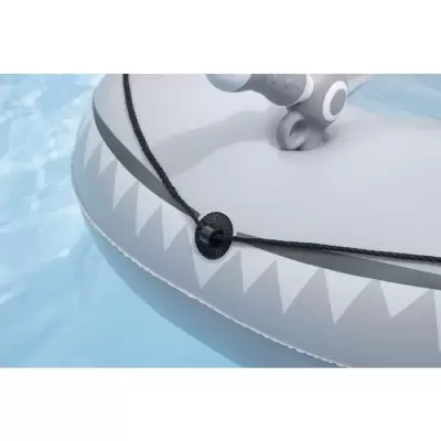 Надувной матрас-плот для плавания 160x115 см "Акула" с ручками, до 45кг, от 3 лет