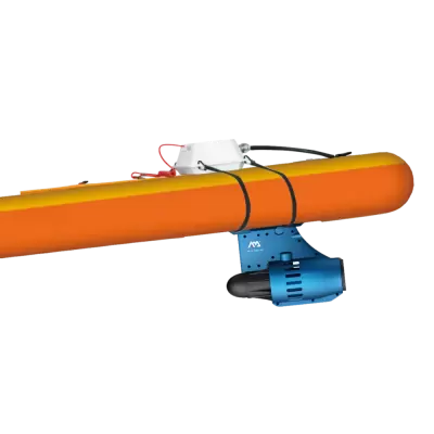 SUP-доска "AM go iSUP" 366х15см, плавник с электромотором BLUEDRIVE S и аккумулятором, весло, лиш, киль, ремнабор