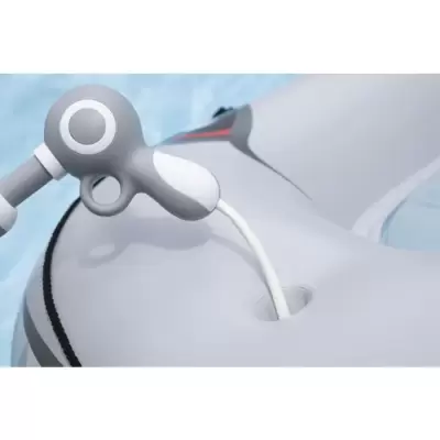 Надувной матрас-плот для плавания 160x115 см "Акула" с ручками, до 45кг, от 3 лет