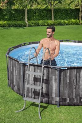 Каркасный бассейн Steel Pro Max 427х107см, 13030л, фил.-насос 3028л/ч, лестница, тент