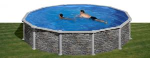 Круглый бассейн, серия "CORCEGA" 350x132, имитация Камень