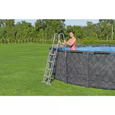 Каркасный бассейн 549х132см "APX 365", 26000л, песочный фильтр-насос, лестница, тент, полисферы