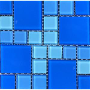 Мозаика стеклянная Aquaviva Cristall Light Blue (23 мм - 48 мм)