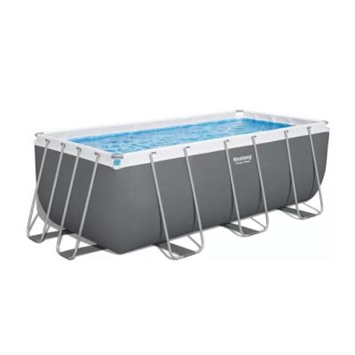 Каркасный бассейн Power Steel 412х201х122см, 8124л, фил.-насос 2006л/ч, лестница