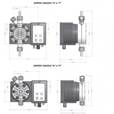 Дозирующий насос Emec Ph 20 л/ч c авто-регулировкой (TMSPH0420)