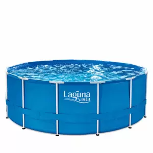 Каркасный бассейн 396х132см, 13785л, фил.-насос 3000л/ч, лестн, тент, подст, наб.д./чистки, скиммер