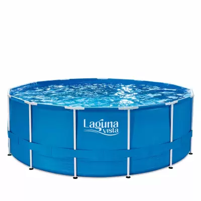 Каркасный бассейн 396х132см, 13785л, фил.-насос 3000л/ч, лестн, тент, подст, наб.д./чистки, скиммер