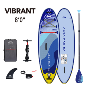 SUP-доска "Vibrant" 244х71х10см для детей, насос, весло, лиш, киль, ремнабор, сумка, до 60кг