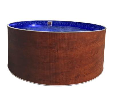 Круглый бассейн 300х125см (темное дерево), чаша 0.4 мм