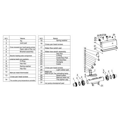 Электронагреватель LX pumps EH30-R2 3 кВт 230В