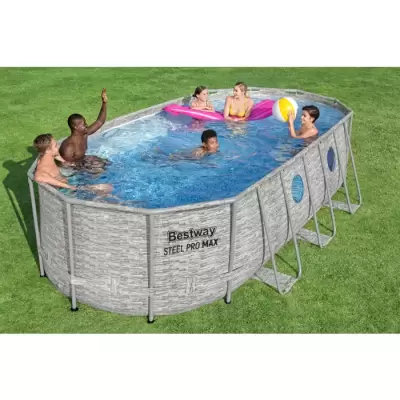 Каркасный бассейн Power Steel 549х274х122см - 13430л, фил.-нас 5678л/ч, лестн, тент