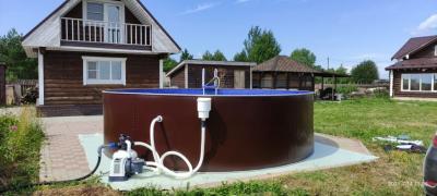 Круглый бассейн 244х125см "Природный камень" 5200л