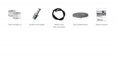 СПА-бассейн 204х70см "Cloud" 930л, круглый, аэромассаж