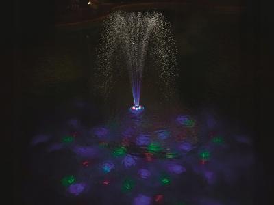 Плавающий фонтанчик с подсветкой, 14см