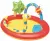 Игровой бассейн 192х150х88см с разбрызгивателем и кольцами, 160л