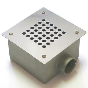 Донный слив квадратный 165х165 мм 1 1/2" (плитка) AISI-316
