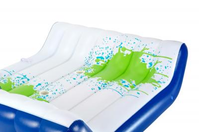Надувной матрас-шезлонг 221х174см "Chill Splash" для двоих, с ручками и постаканниками, до 180кг