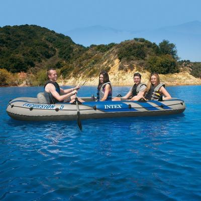 Надувная лодка "Excursion 5" 366х168х43см, алюм.вёсла 137см, насос 68614, до 600кг