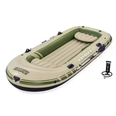 Надувная лодка "Voyager X4 Raft" 350х145см, вёсла 62064, насос 62003, до 480кг