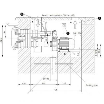 Противоток BADUJET Primavera Deluxe, 75 м3/ч, с белым прож. LED, 3~ 400/230В, 3,80/3,00 кВт (ОСН. К-