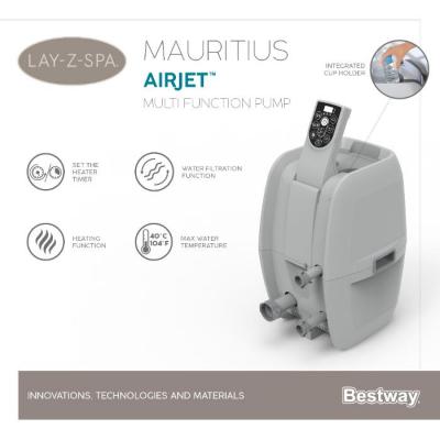 СПА-бассейн 220х130/270х180х71см "Mauritius AirJet" 1350л, круглый, аэромассаж