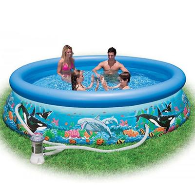 Бассейн Easy Set, 366х76см, "Океанский Риф", 5621л, фильтр-насос 2006л/ч