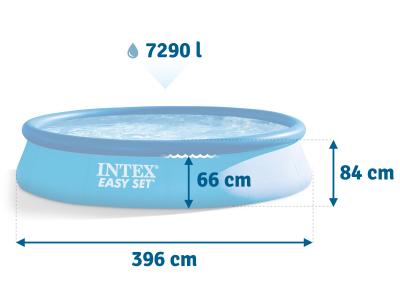 Бассейн Easy Set 396х84см, 7290л, фил.-насос 2006л/ч