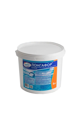 ЛОНГАФОР, 5кг ведро, табл.100гр, медленнорастворимый хлор для непрерывной дезинфекции воды