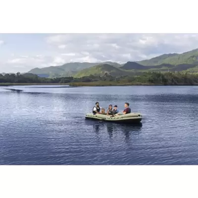 Надувная лодка "Voyager X4 Raft" 350х145см, вёсла 62064, насос 62003, до 480кг