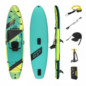 SUP-доска-каяк "Freesoul" 340х89х15см, со съем.сиден., насос, весло, лиш, ремнабор, сумка, до 160кг