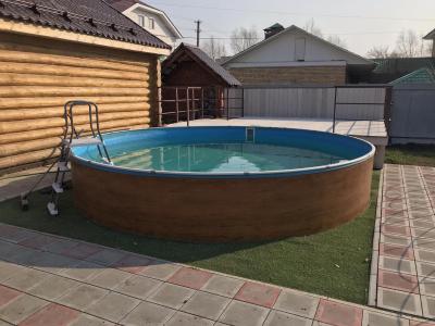 Круглый бассейн 244х125см "Темный шоколад (RAL 8017)" 5200л
