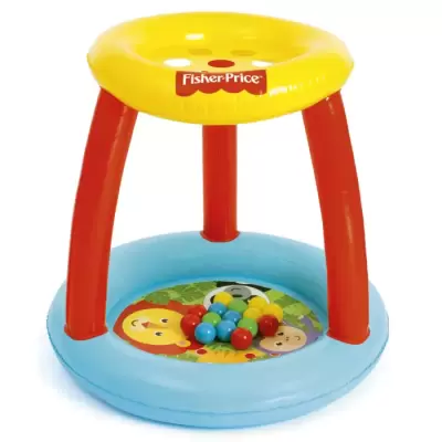 Игровой центр 89x89x84см "Зверюшки Fisher Price" с мячами (15шт), от 2 лет