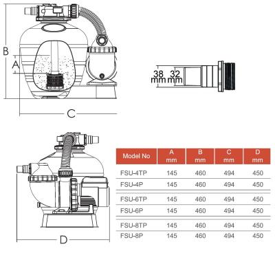 Фильтрационная система Aquaviva FSU-8TP