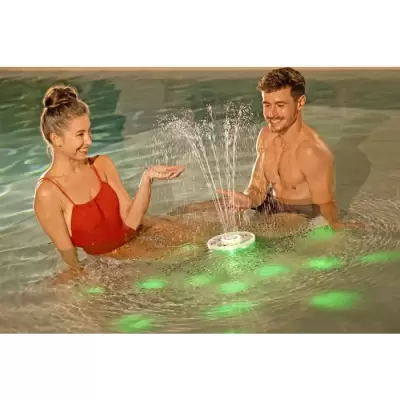 Плавающий фонтан с подсветкой "FloatBright Solar LED Pool Fountain" на солн.батареях с аккумулятором