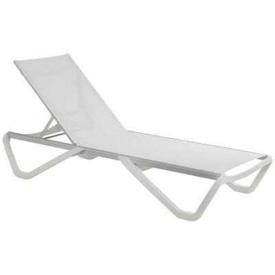 Шезлонг Aquaviva WAVE белый/белый