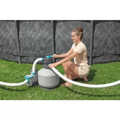 Каркасный бассейн 549х132см "APX 365", 26000л, песочный фильтр-насос, лестница, тент, полисферы