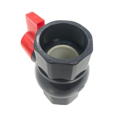 Кран шаровый ПВХ (неразборный) 40mm