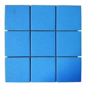 Керамическая мозаика 9,5x9,5cm CS4298 (голубая противоскольз) 2019