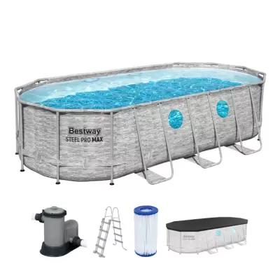 Каркасный бассейн Power Steel 549х274х122см - 13430л, фил.-нас 5678л/ч, лестн, тент