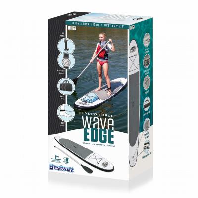 SUP-доска "Wave Edge" 310х68х10см, насос, весло, лиш, киль, ремнабор, сумка, до 100кг